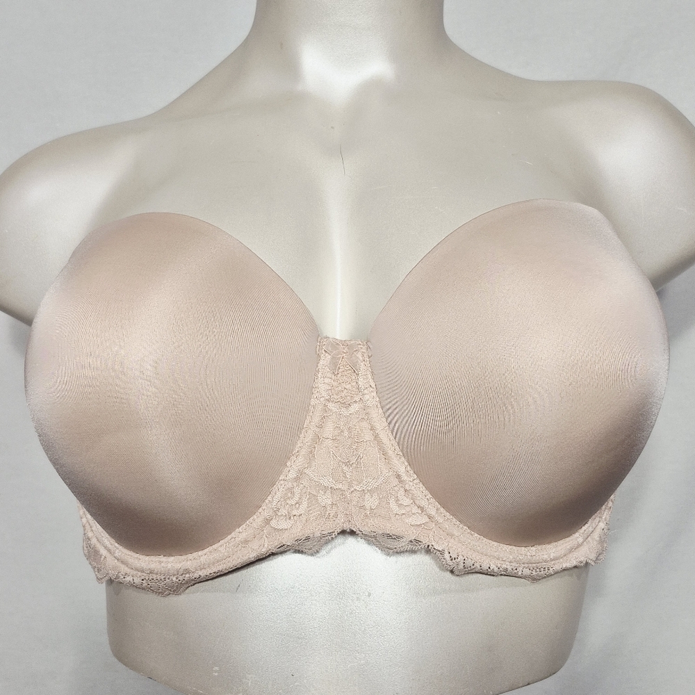 42ddd Torrid Lightly Lined Strapless Underwire Br… - image 5